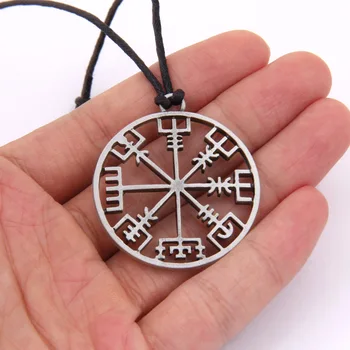 Viking Scandinavian Compass Amulet Pendant Necklace  Viking Necklace