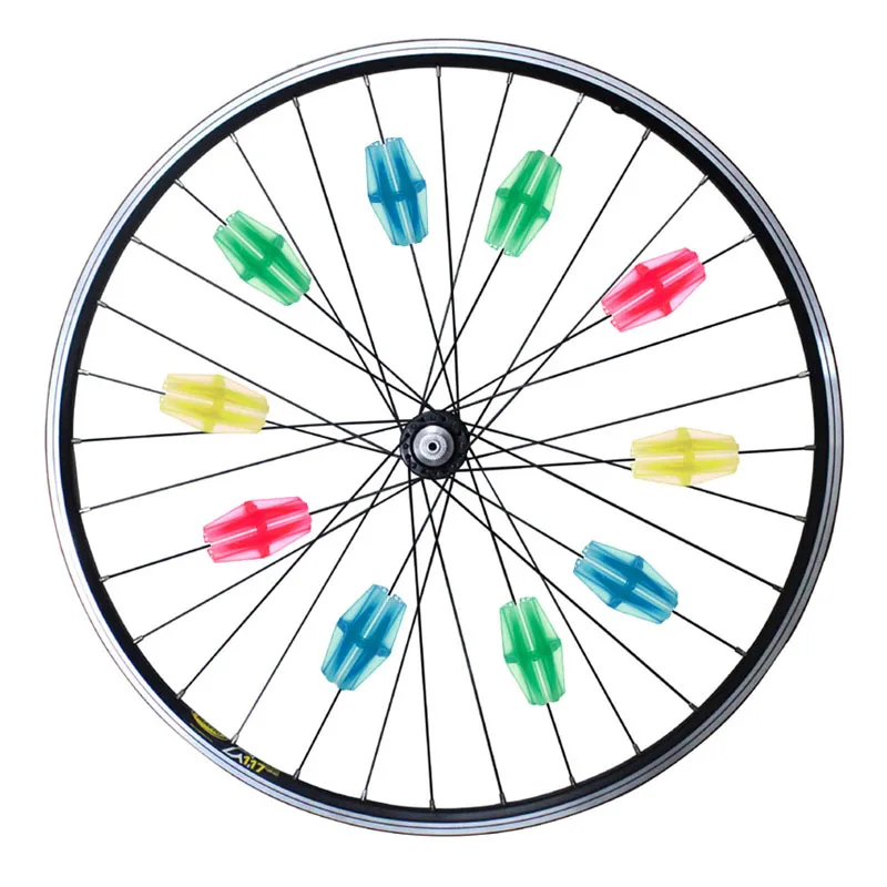 36pcs Bike Bicycle Wheel Spoke Beads Children Kids Clip Colored