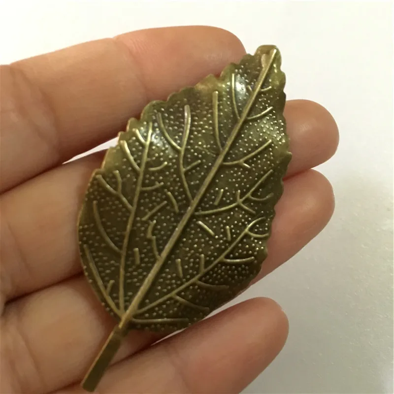 Filigree Leaf Embellishments Findings Jewelry Making Accessories 6.6x3.3cm Bronze Tone 10Pcs | Украшения и аксессуары