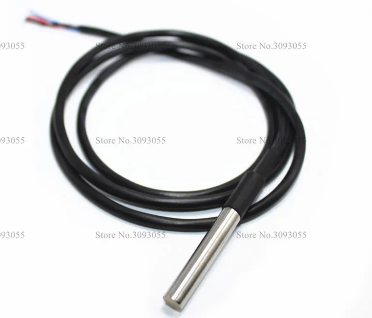 MK00241 Stainless steel waterproof package type DS18b20 temperature probe sensor 18B20 1 metreMK00241 stee |