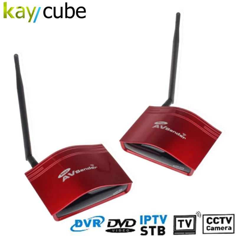 

PAT-556 5.8G 300M Digital STB Wireless Sharing IR Remote Extender Transmitter Receiver 2 Group AV Input For DVD DVR Camera