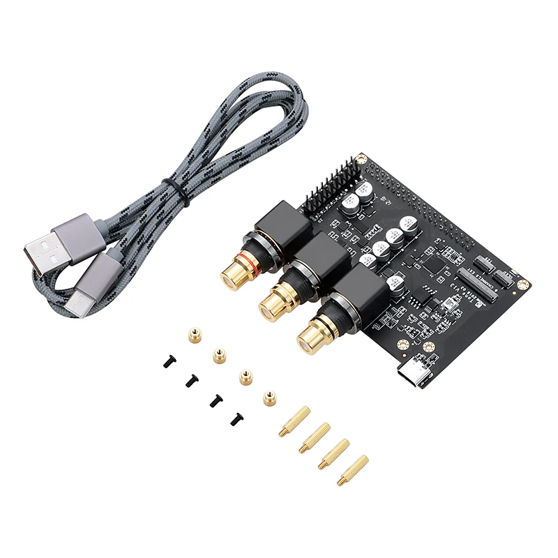 Khadas тональная Плата USB внешняя Hi Fi звуковая карта ES9038Q2M Res аудио декодер