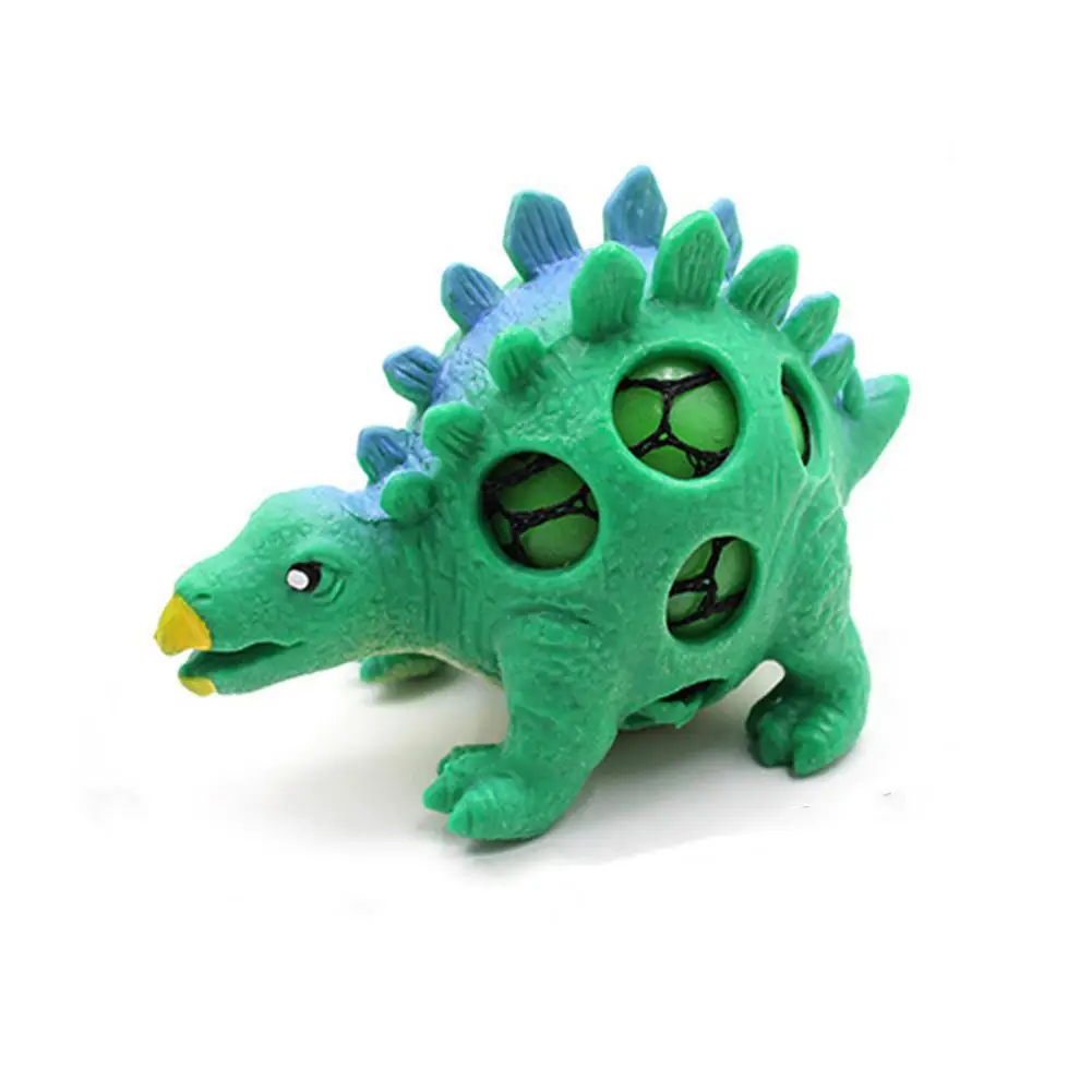 LeadingStar 12 шт. Pinch виноград динозавров игрушки Сожмите Мяч тираннозавр розыгрыши игрушка для детей/взрослых разные цвета