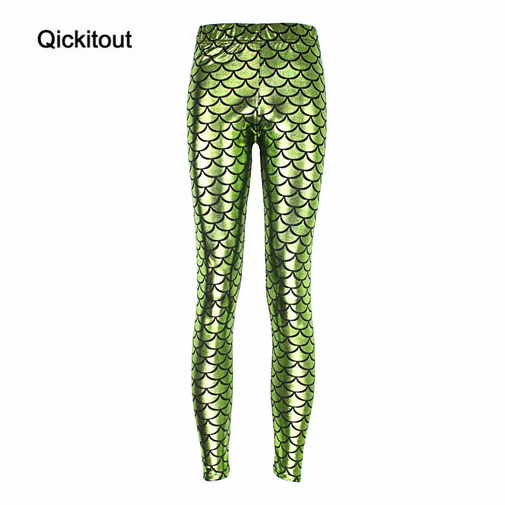

Hot sales Plus size 9 styles Hot women's colorful sexy women Mermaid New Leggings Slim mermaid chamelion leggings
