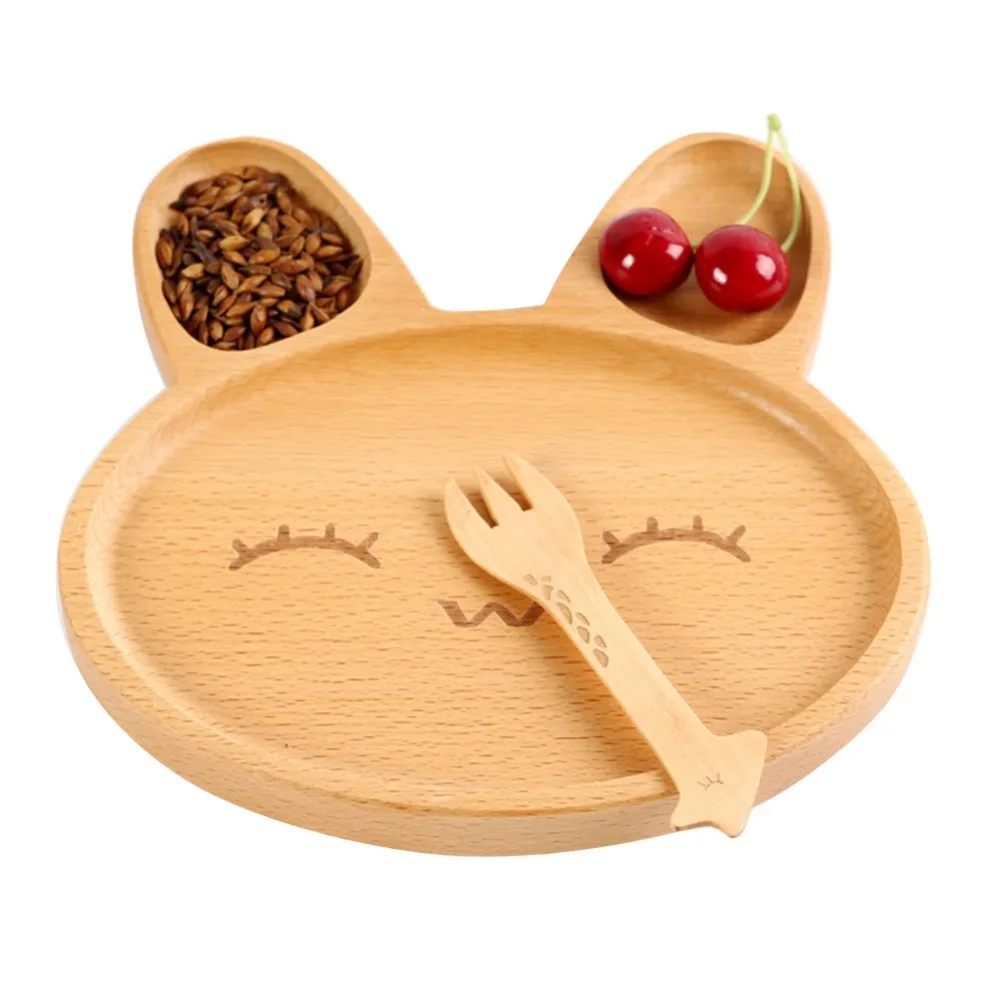 Cute Cartoon Innovative Rabbit-shaped Tray Natural Bamboo Baby Feeding Dessert tableware Plate kids children dinnerware dishes Cute Cartoon Innovative Rabbit-shaped Tray Natural Bamboo Baby Feeding Dessert tableware Plate kids children dinnerware dishes