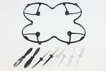 

F08568-B Protection Cover propeller Guard Black with 2 sets H107-A02 propeller Propeller for Hubsan X4 H107L Quadcopter