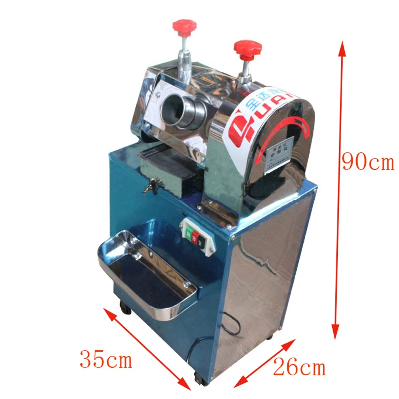 Электрический тростника соковыжималка машина Нержавеющая сталь сахарного тростника соковыжималка вертикальной сок тростника нажатия