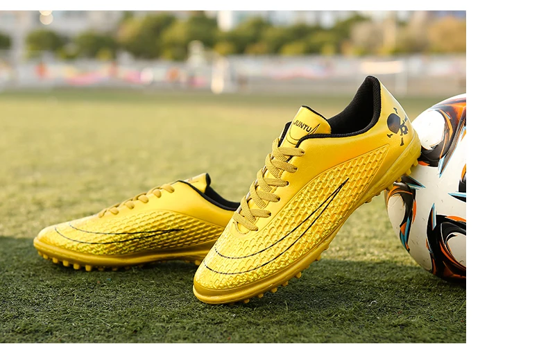 Men's Football Boots High Ankle Long Spikes Soccer Shoes For Man Profrssional Outdoor Kid Train Sock Cleats Football Shoes