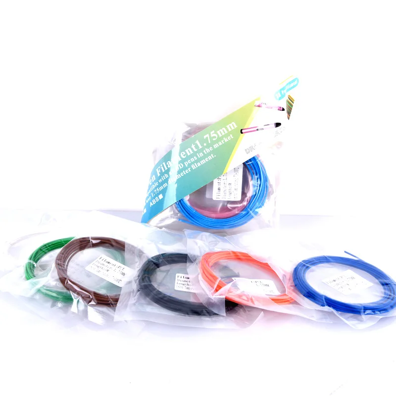 Пластиковый карандаш для 3D принтера 1 75 мм 5 м/цвет 100 м и 150 м|printer filament|3d pens materials3d