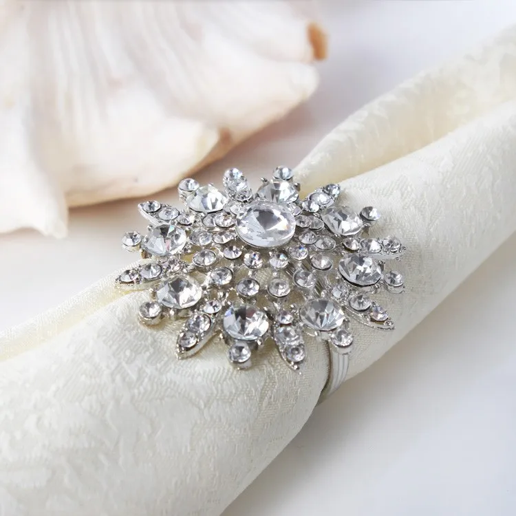12шт/партия стразы кольцо для салфеток держатель салфетки пряжка для украшения свадебной вечеринки