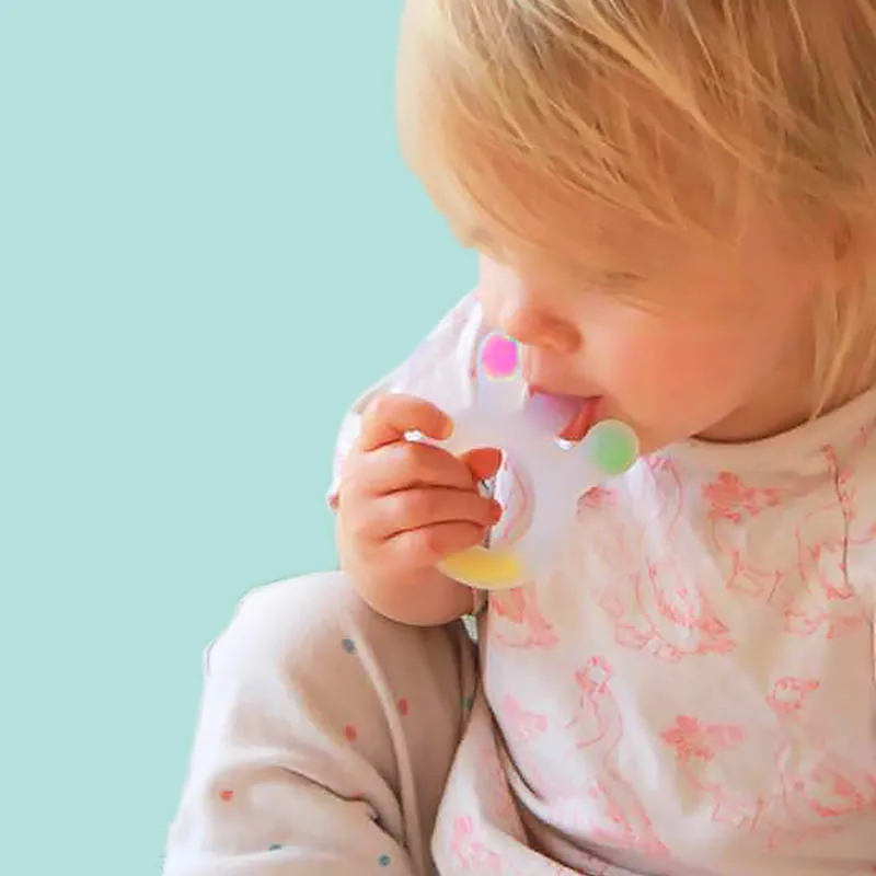 Baby Teething Toys Teether Pacifier Ring Silicone Teether Baby Toys