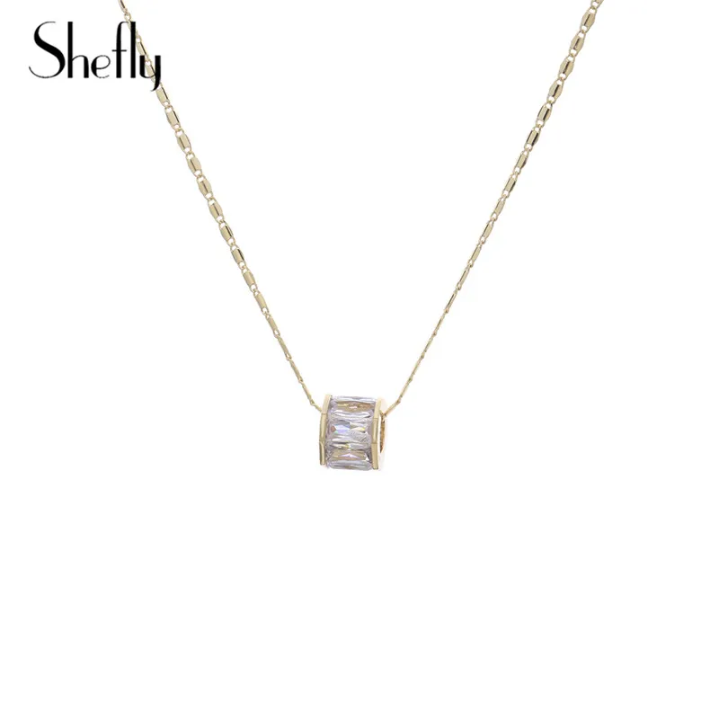 

Little Round Pendants Necklace Rose Gold Silver Ajustable Trendy Necklace Jewelry For Women Gifts Kettingen Voor Vrouwen