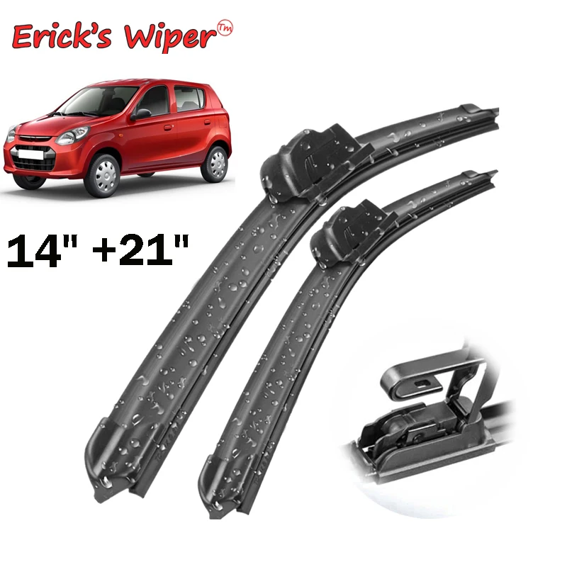 

Erick's Wiper Front Wiper Blades For Suzuki Alto HA25 2009- 2014 Windshield Windscreen Front Window 21"+14"