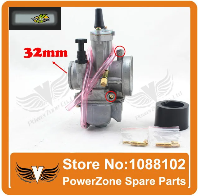 Motos, accesorios y piezas Carburadores OKO 32 mm para carburador PWK 32 rendimiento Racing plana redonda lateral GY6 Scooter motocicleta Dirt Bike 150 cc 200 cc 250 cc raghuinstech.com