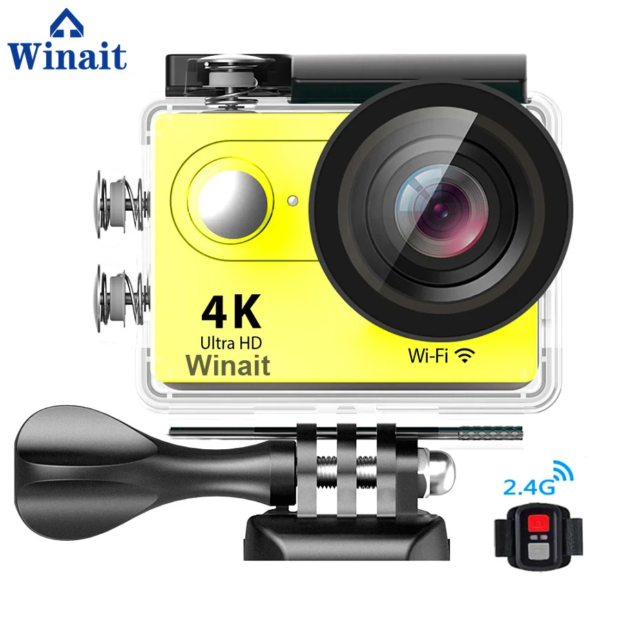 Спортивная Экшн камера H9R с дистанционным управлением 4 K Wi Fi 2 дюймовым дисплеем