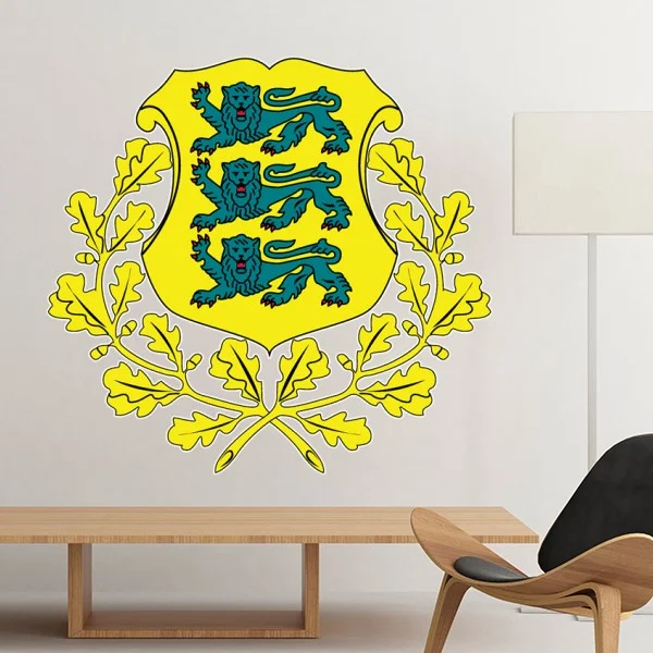 Estonia National Emblem Country Symbol Mark Pattern Removable Wall