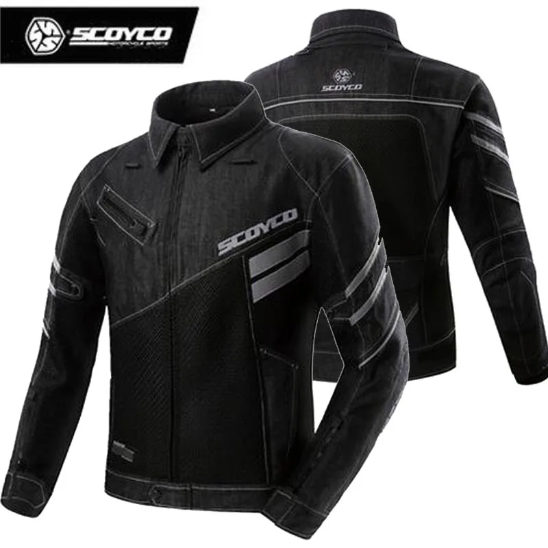 SCOYCO Men's Motorcycle Riding clothes Summer Mesh Breathable