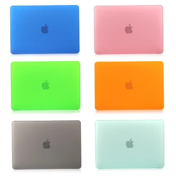 

Frosted solid color Hard Case Cover Shell for Apple Macbook Air11 Air13 A1932 Pro Retina Touch Bar 12 13 15 Rubberized Hard Case