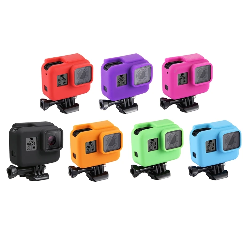 Мягкий чехол для фотографии GoPro HERO6 черный корпус силиконовый защитный +
