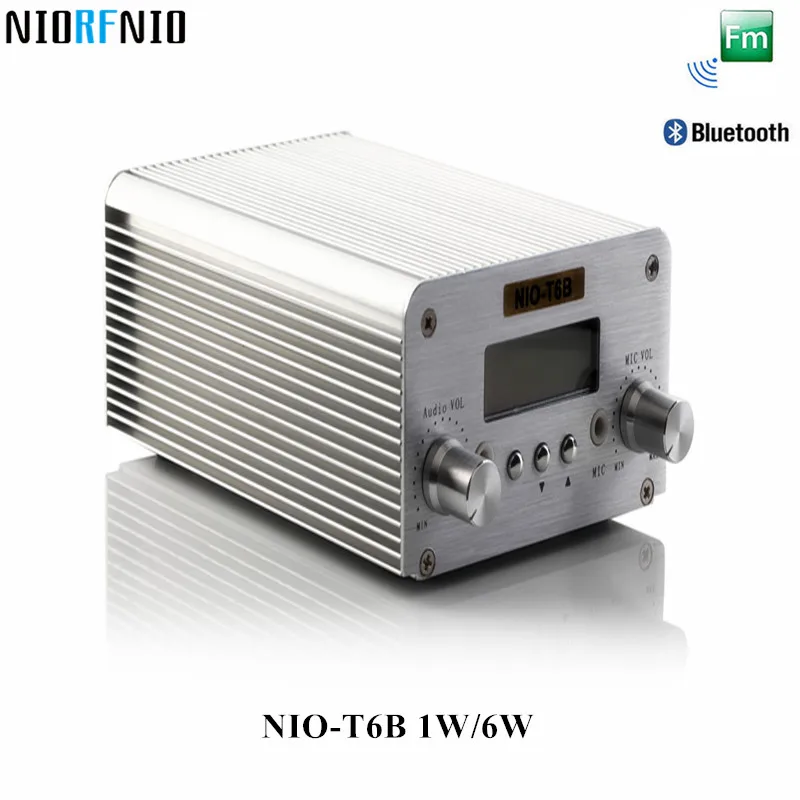Бесплатная доставка профессиональный fm радио NIO T6B 6 Вт передатчик для
