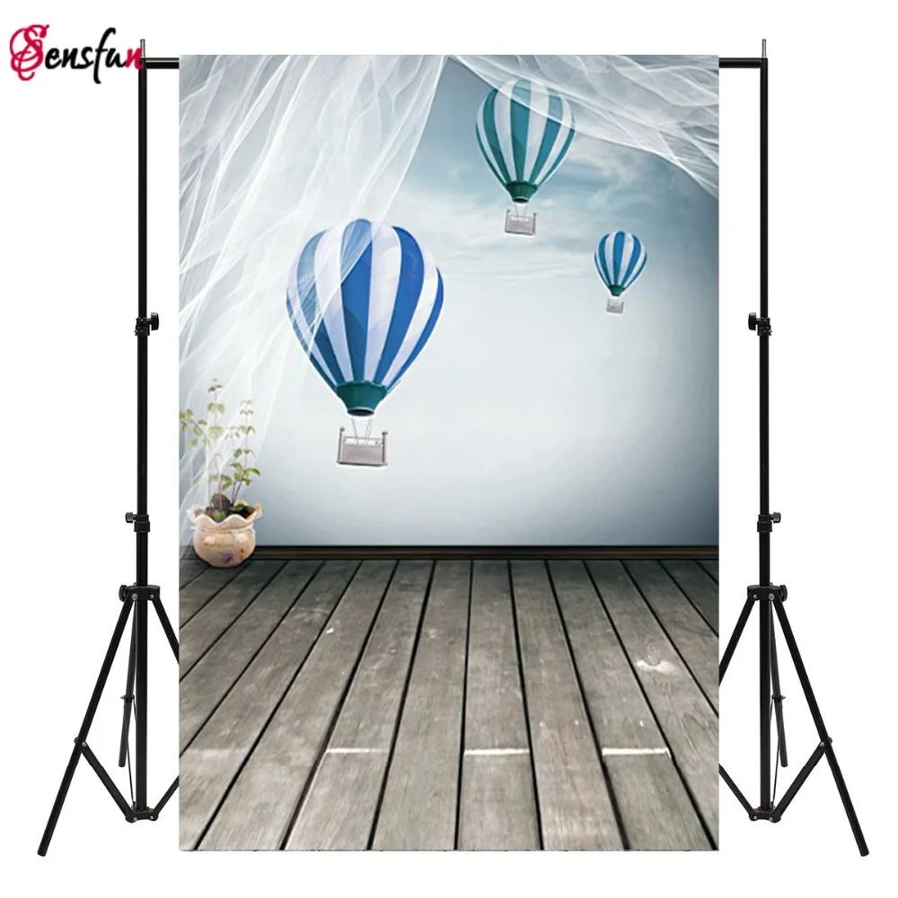 sky balloon vinyl print cloth photography backdrop for baby pphoto