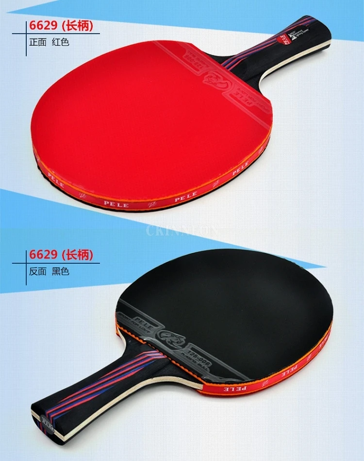 20 шт./лот, профессиональная ракетка для настольного тенниса из углеродного волокна с двойным лицом, ракетка для пинг-понга, Резиновая с сумкой