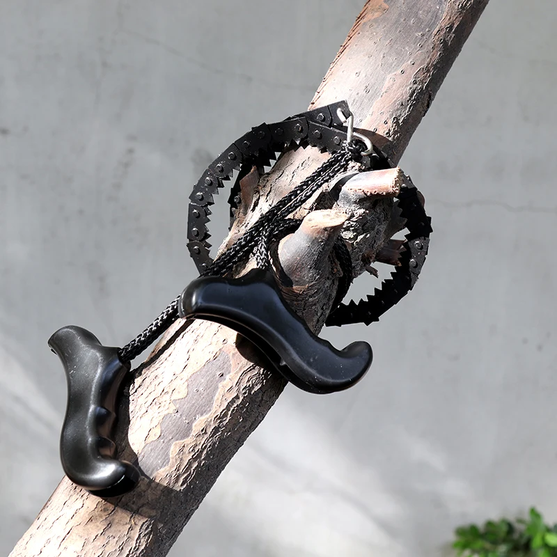 

Brand New Camping Hiking Emergency Survival Hand Tool Gear Pocket Chain Saw ChainSaw Foldable Outdoor Handle Saws