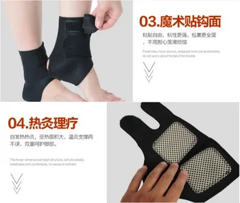 

by dhl 200pair Magnetic Therapy Ankle Brace Support Spontaneous Heating Protection Elastic Ankle Belt Leg Pads Protectors tool