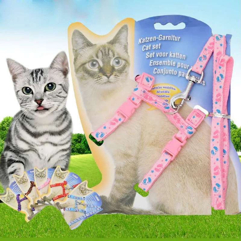 

Nylon Harness For Cats Puppy Cat Harness Leash Lead Set Pet Vest Belt For Cat Kitten Small Dog Harness Adjustable