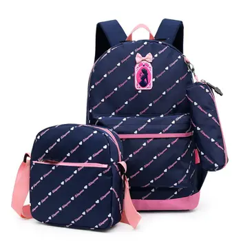 

3 PCS/Set Printing School Bags For Teenagers Girls Backpacks kids Children Cute Rucksack Schoolbag Lady Bookbags Female mochila