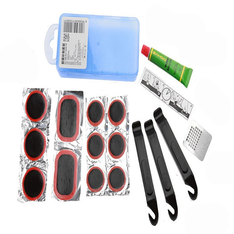 Sahoo Black Blue Yellow Mini Portable Bike Bicycle Repair Tire Tyre