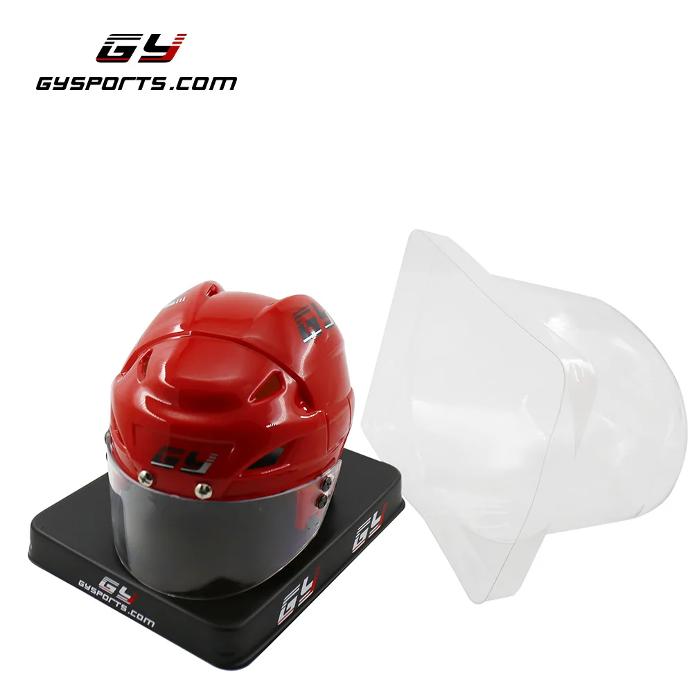 Игрушки хоккейный шлем украшение детский подарок девочки и мальчики подарок Спорт Сувенир мини хоккейный шлем - Цвет: Красный