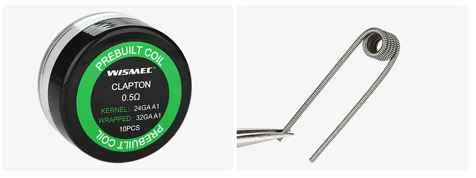 10pcs WISMEC Clapton Coil2