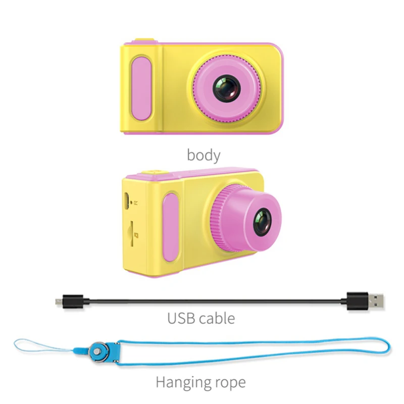 32GB детская камера игрушки 2,0 дюймов ips HD экран дети анти-встряхивание цифровая камера для ребенка подарок