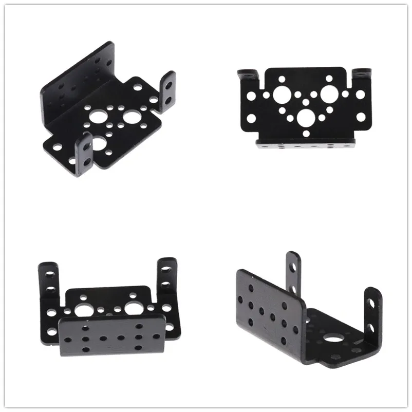 

1Pcs Aluminum Multifunction Servo Bracket for MG995 MG996r Universal Support Robot Steering Gear Bracket