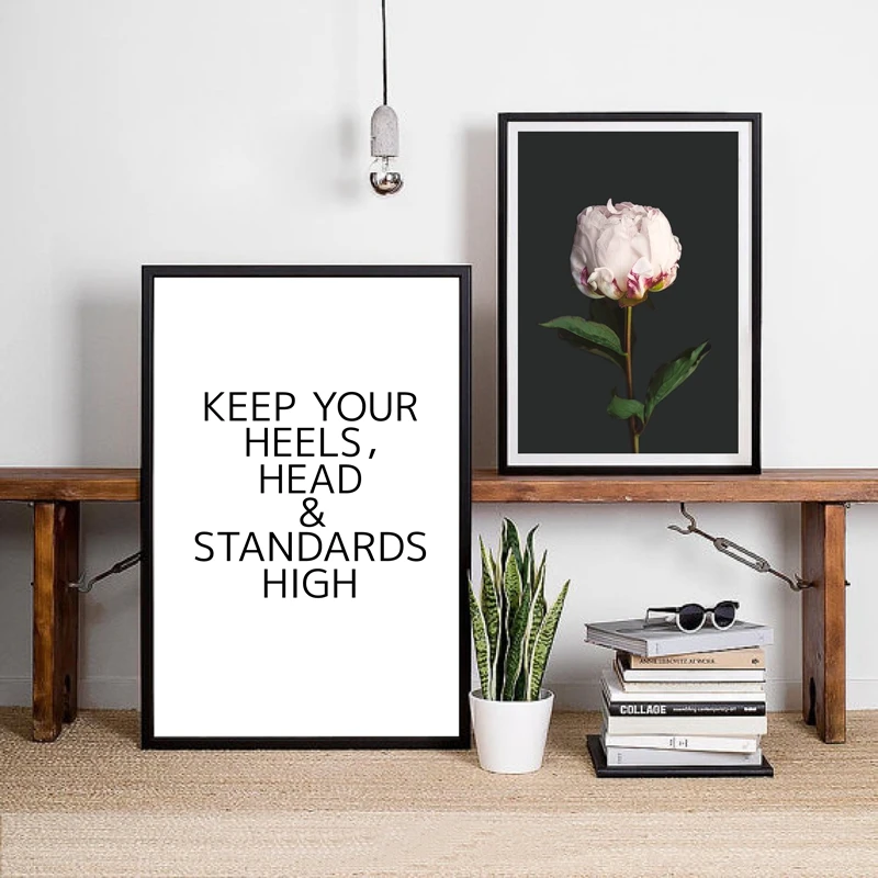 

Flower Photography Canvas prints Peony prints Floral Wall Poster , Minimalist Art Typography Painting Girl's Room Fashion Decor