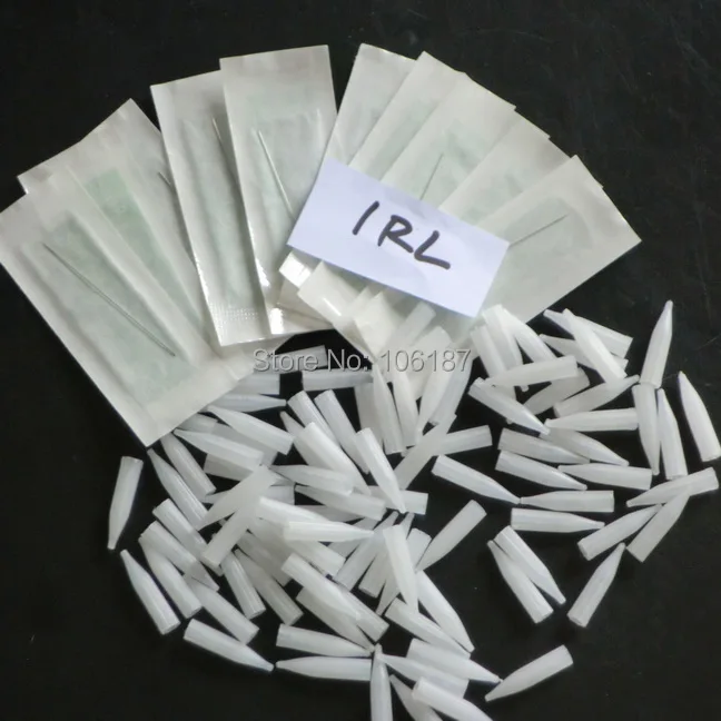 

Retail Drop Shipping Permanent Makeup eyebrow 100Pcs Tips 100Pcs Needles 1RL For Permanent Makeup Tattoo Supply