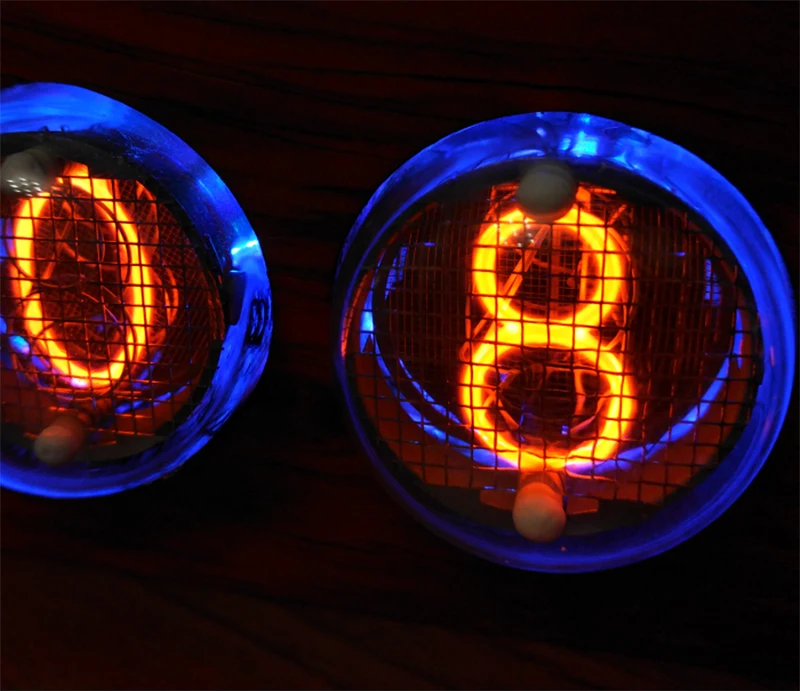 В-4 светящиеся трубчатые часы NIXIE трубчатые часы из цельного дерева электронные часы полноцветные светодиодные часы с подсветкой будильник Y
