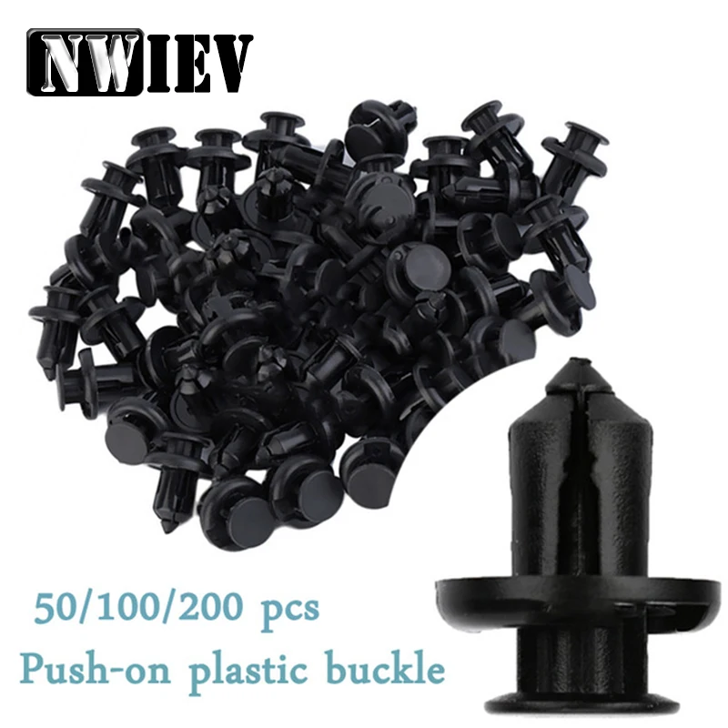 

NWIEV 50pcs Vehicle Car Bumper Clips Door Panel Fastener Rivet Fender Liner For VW Tiguan jetta BMW X5 E53 E70 Mercedes Benz W20