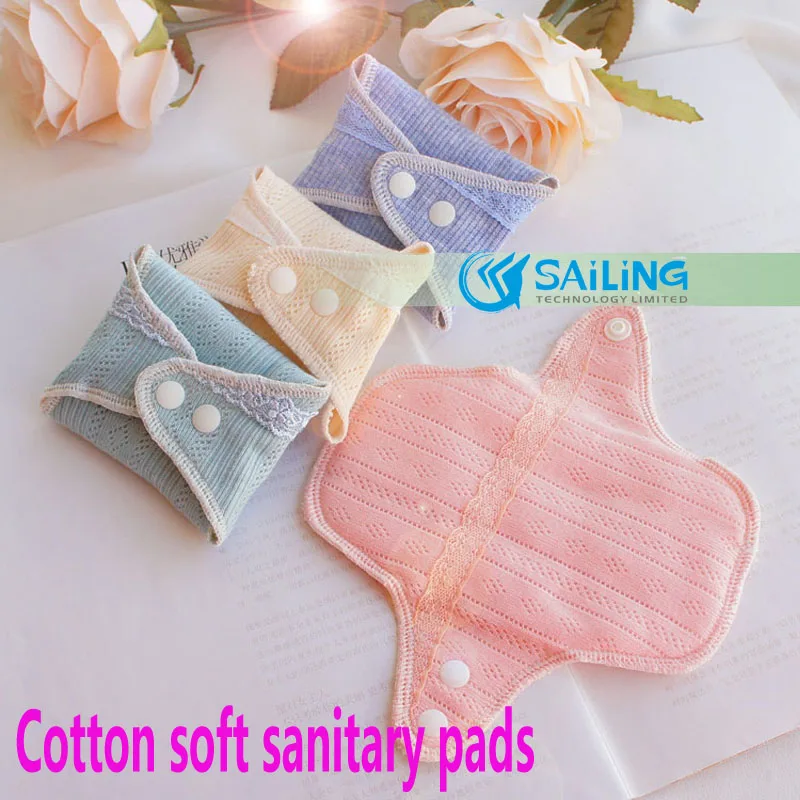 Japanese exports reusable menstrual pads sanitary pads 100 cotton