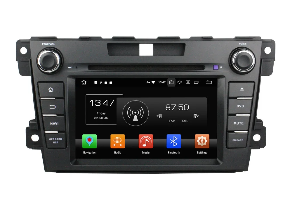 Discount Octa core 4G RAM Android 9.0 Car DVD GPS Navigation For MAZDA CX7 CX-7 Car Radio Stereo Bluetooth 7" capacitive Screen Wifi 4G 3