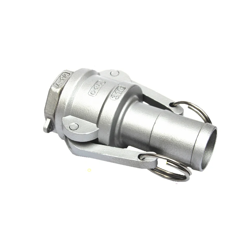 

1/2" 13mm Hose Barb x 1/2" BSP Female Thread 304 Stainless Steel C + A Type CamLock Fitting Pump Adapter Cam Groove Coupling