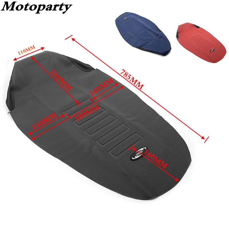 

Rubber 785mm Motorcycle Gripper Soft Seat Cover Non-slip Diamond Pattern Stretchy Waterproof For KTM Honda Kawasaki Yamaha CRF