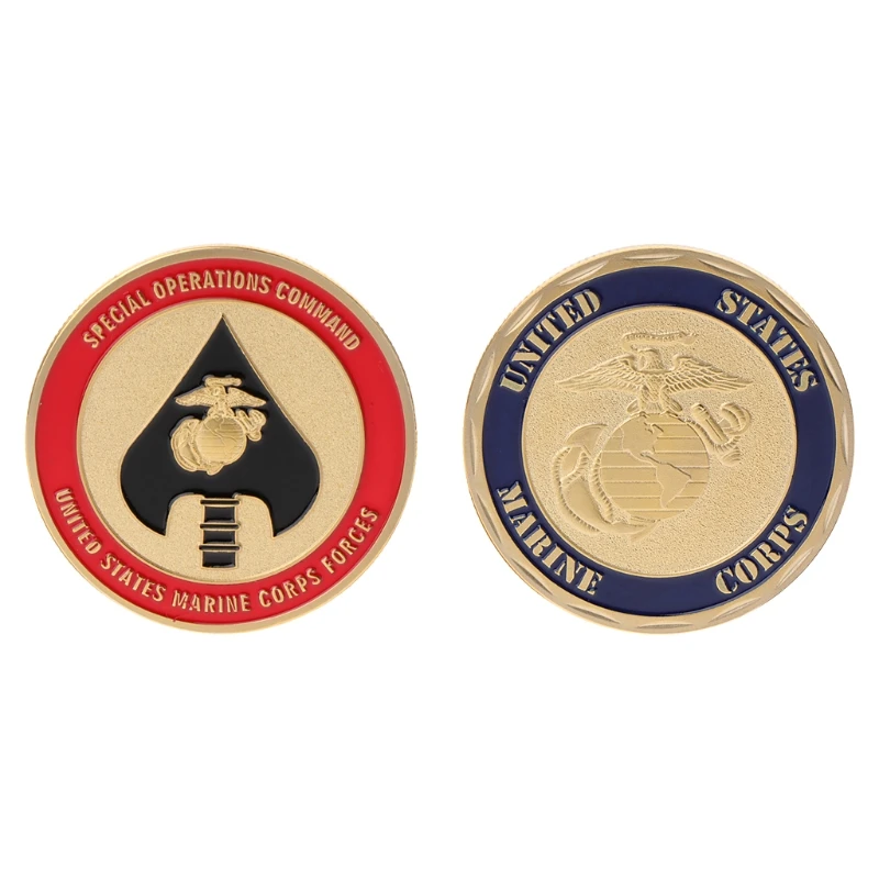 Памятная монета морской пехоты армии Америки коллекция книги по искусству подарок сувенир новое качество