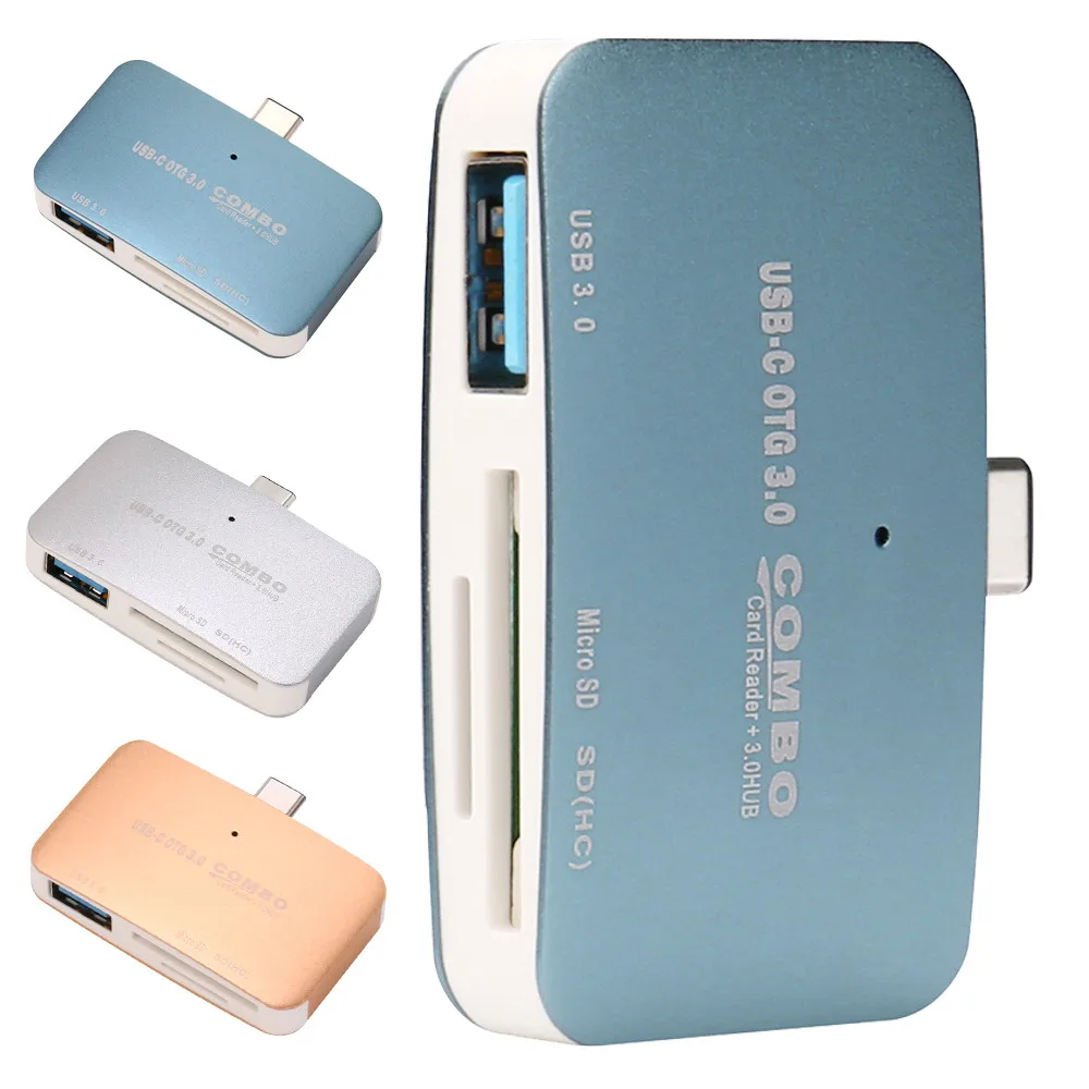 Card reader usb sd card reader usb 3,0 3 In1 OTG/SD/TF Тип Mini Card USB концентратор для карт памяти мобильного телефона адаптер micro sd micro usb z75