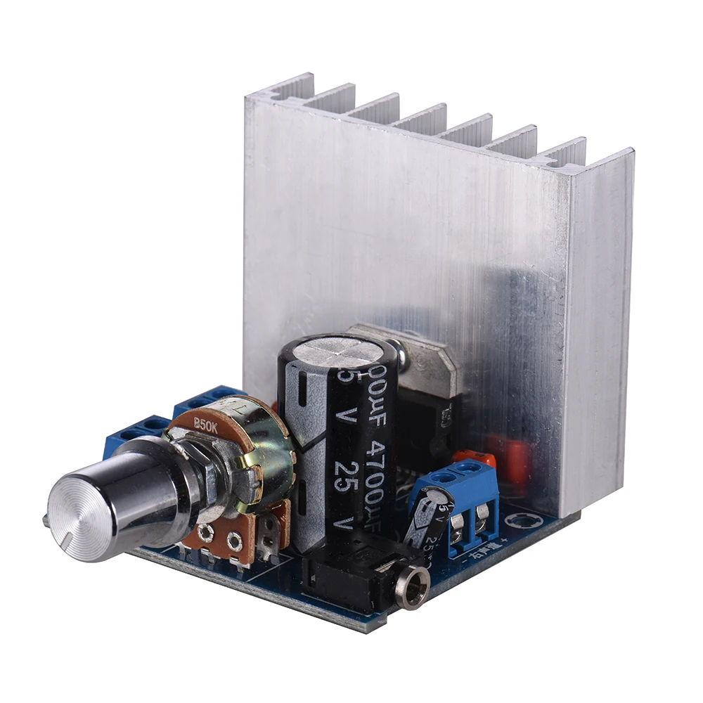 

35W + 35W Audio Amplifier Module Stereo2.0 15W + 15W Dual-channel Amplifier Mini Amp Board Amplify DIY Circuit Board w/ Heatsink