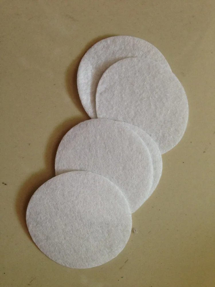 100pcs/lot White Color 7cm Round Fabric Felt Circles Pads for Flower