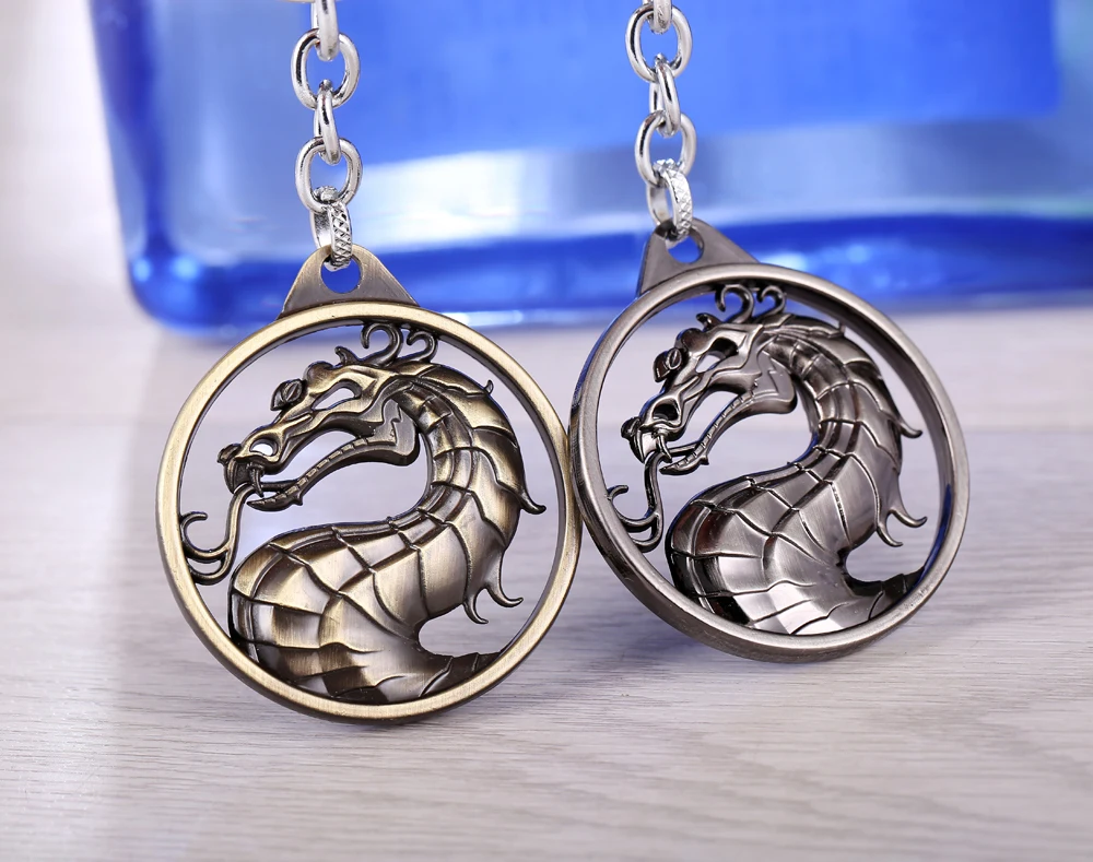 Брелок с надписью MS JEWELS 3D крутая игра в грагоне Mortal Kombat металлические кольца для