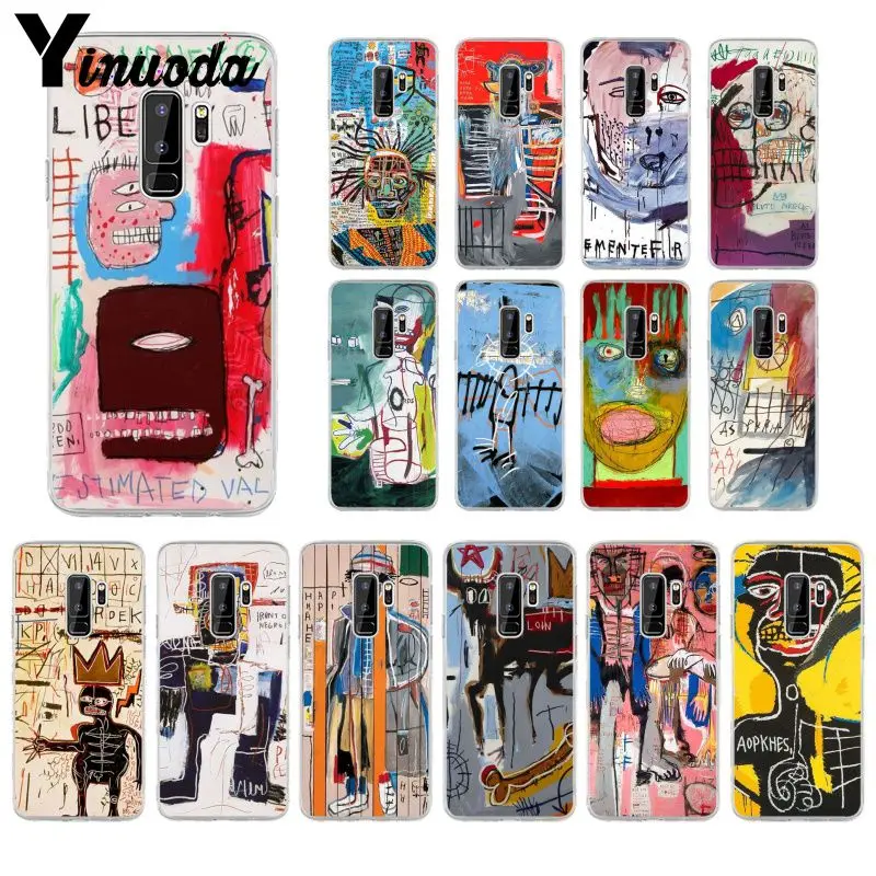 Yinuoda Jean Michel Basquiat художественный чехол для Samsung S5 S6 edge S6edge Plus S7 S8 S9 Plus|Чехлы-накладки|