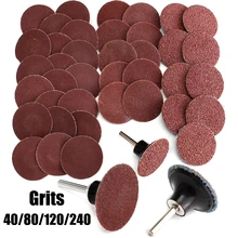 40+ 1 микс 40/80/120/240 крупа " Roloc Тип R шлифовальный диск абразивный оправки замок шлифовальные диски для полировки Шлифовальная прокладка